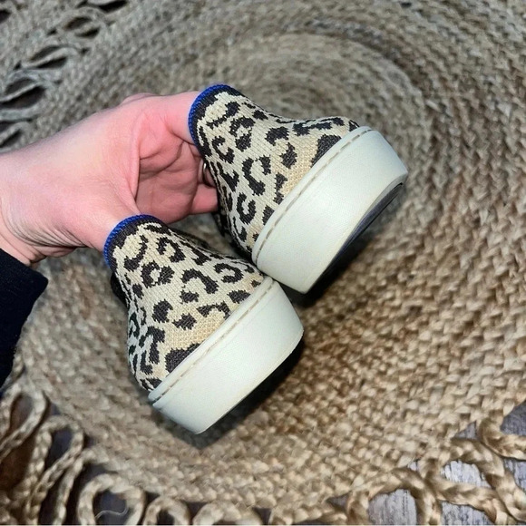 ROTHYS The Original Slip On Sneaker Desert Cat Leopard Print Limited Edition 9.5 - Picture 4 of 8